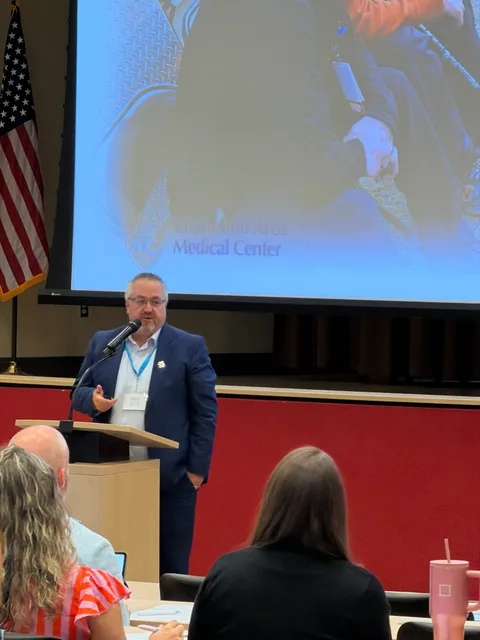 A photograph from the Leadership Summit